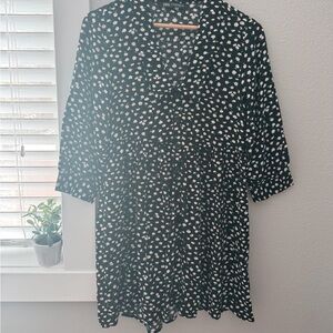5/$15 Zara ditsy floral collared button dress